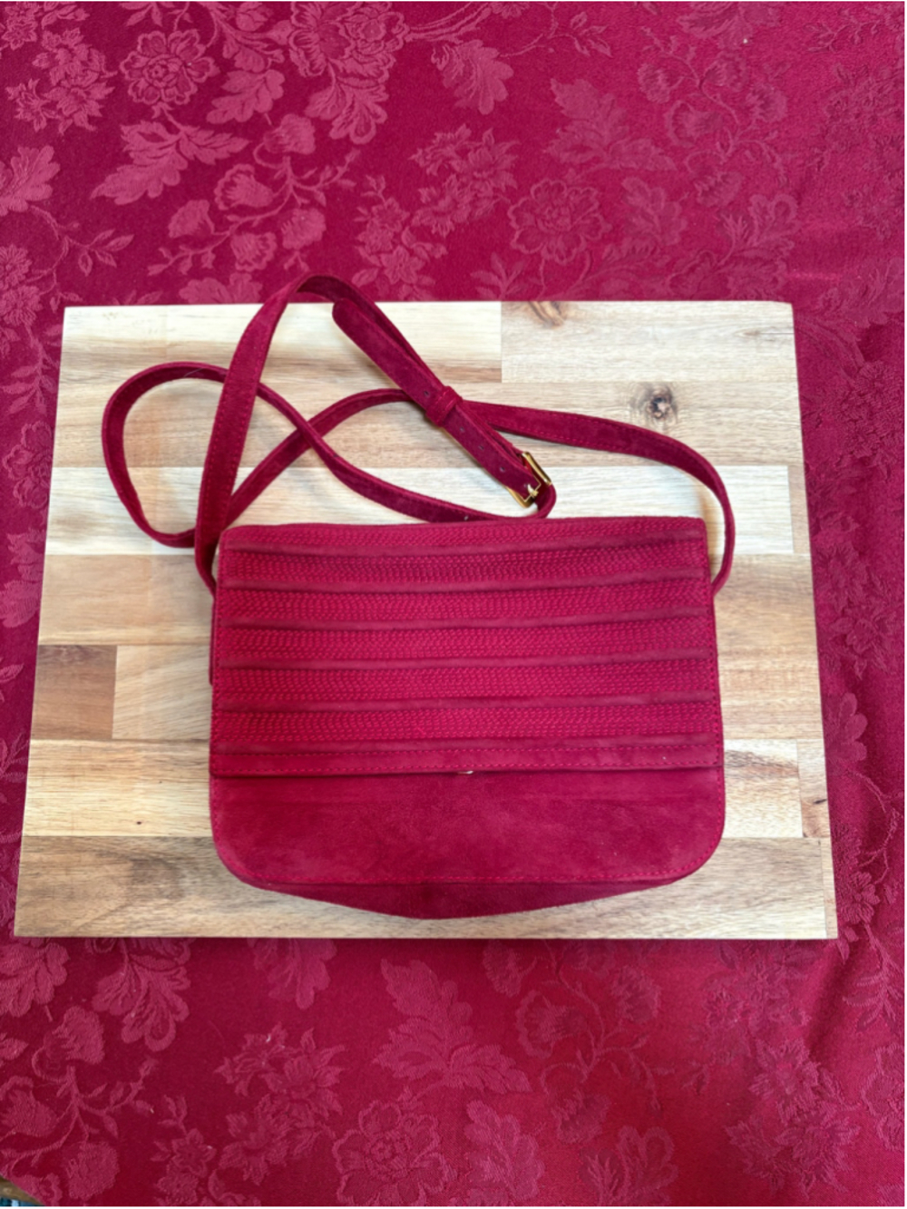 Loewe Ref Suede Crossbody Bag